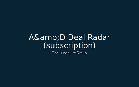 A&D Deal Radar (subscription)