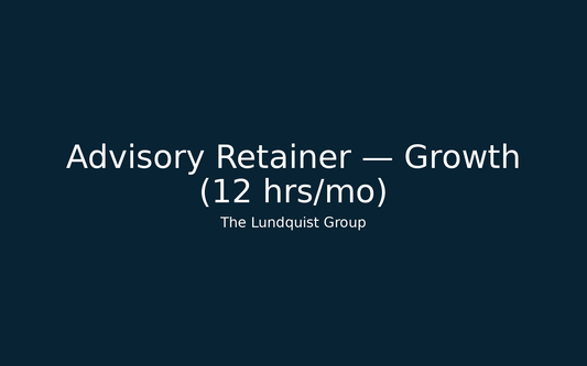 Advisory Retainer — Growth (12 hrs/mo)